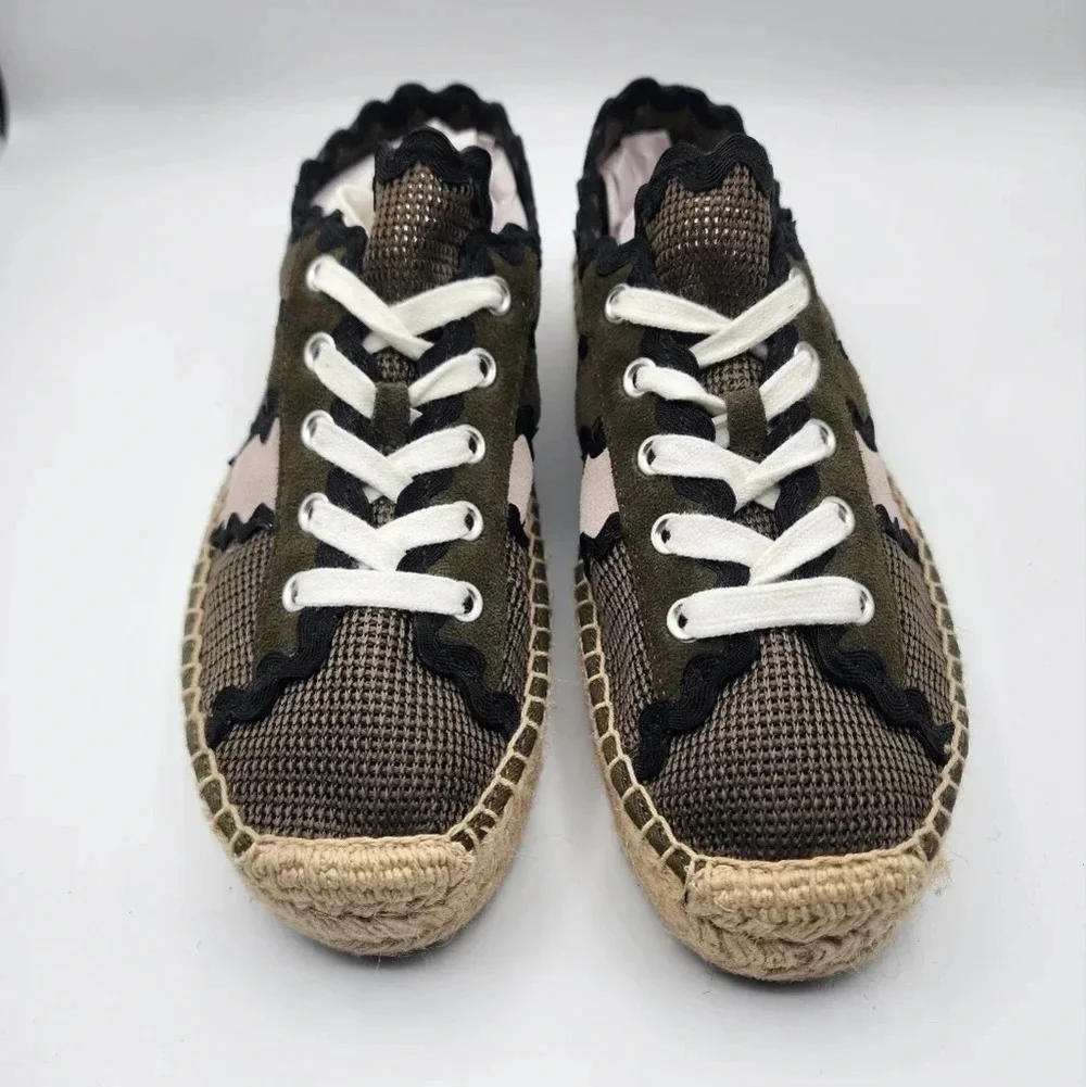 Anthropologie Bernardo Vale Espadrille Sneakers Size 7.5B Travel Spring Vacation